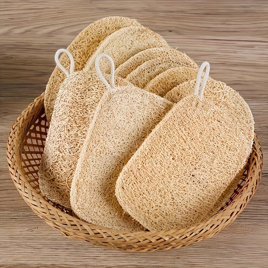 Natural loofah exfoliating sponges 6 pack