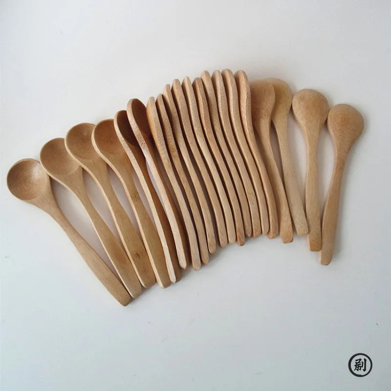 Bamboo dessert spoon teaspoon set