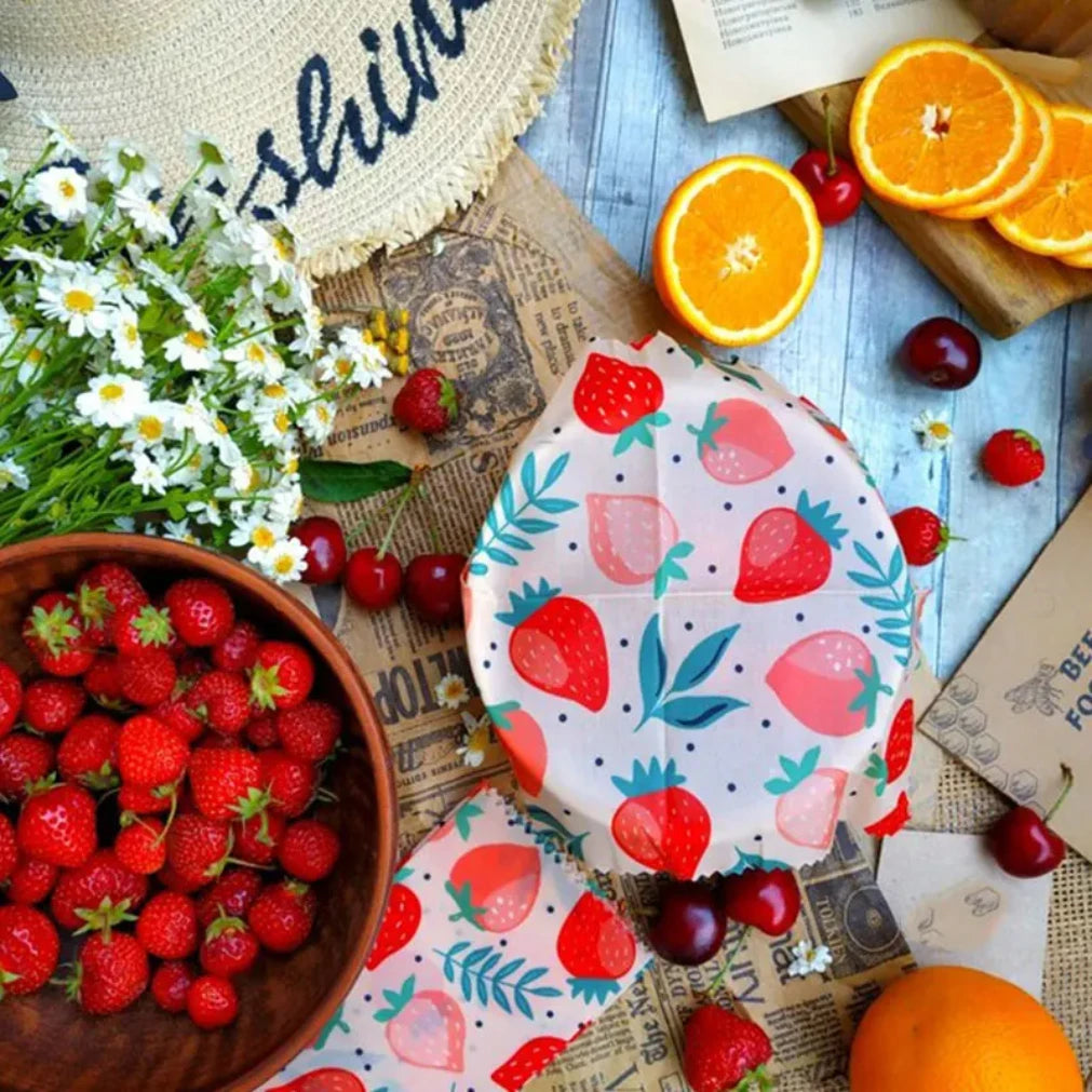 Beeswax wrap around bowl