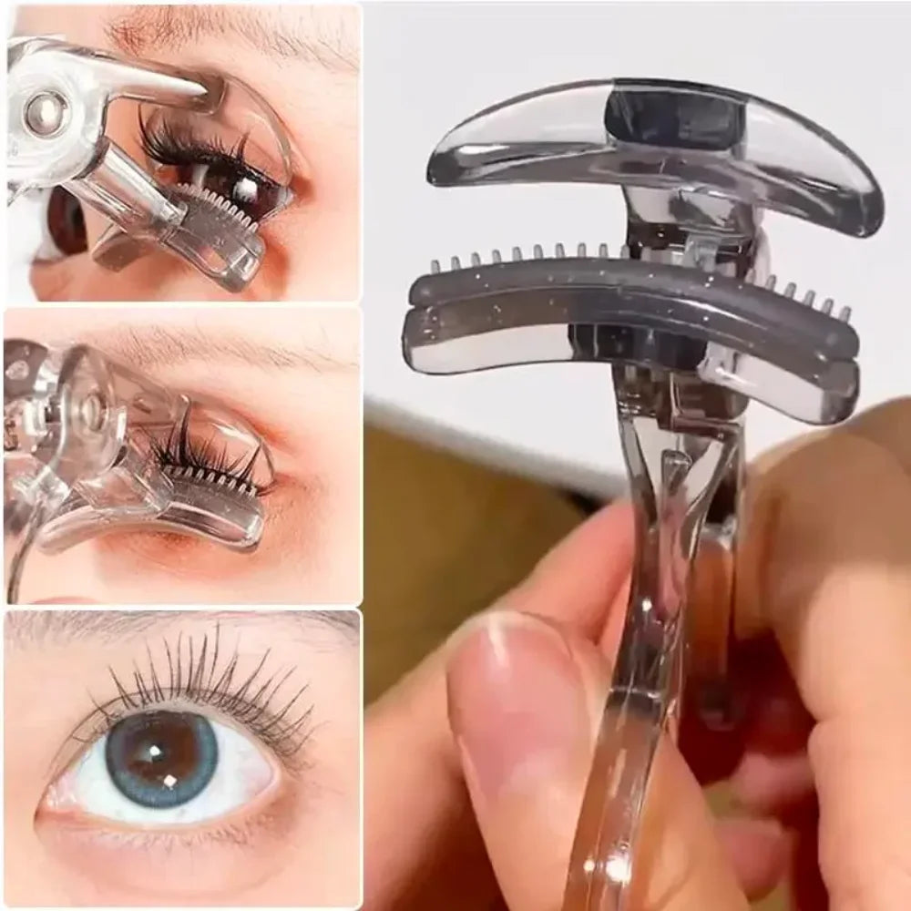 Partial clip eyelash curler close-up