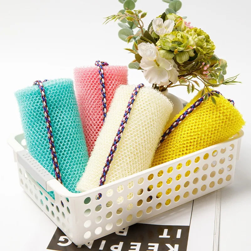 Foam towel exfoliating shower sponge
