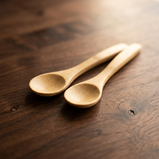 Bamboo Honey Spoons — 10pcs Wooden Honey Dippers &amp; Stirrers