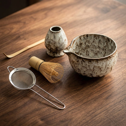 Bamboo Matcha Tea Set — 6pcs Traditional Ceremony Kit