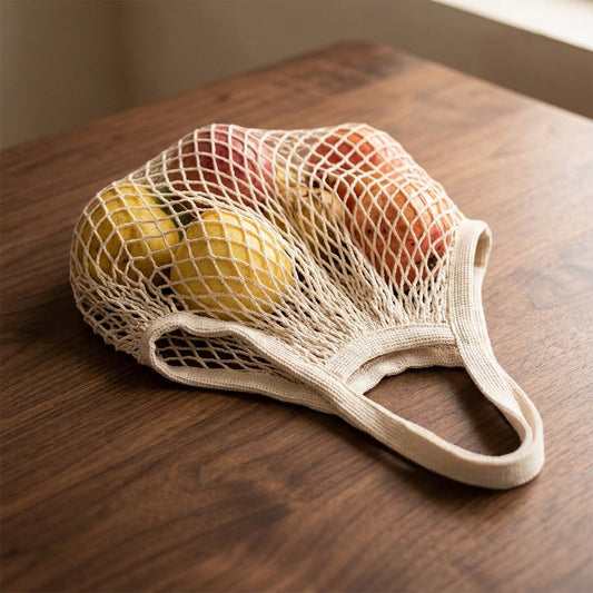 Reusable Cotton Mesh Produce Bag — Zero-Waste Shopping